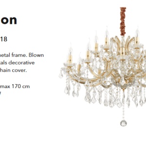 Candelabru design elegant NAPOLEON SP18 auriu 167411 66561 universul-luminii.ro