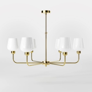 Candelabru design italian din alama si sticla Talis - Img 2
