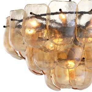 Candelabru design LUX, Sticla, Champagne, Gustave 244631 universul-luminii.ro