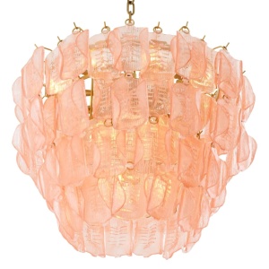 Candelabru design LUX, Sticla, Roz, Solange 168221 universul-luminii.ro
