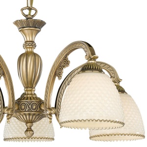 Candelabru din alama 5 brate design italian 7005 102401 universul-luminii.ro