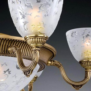 Candelabru din alama 6 brate design italian 9L 6252 201591 universul-luminii.ro