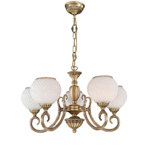Candelabru din alama cu 5 brate design italian 8450