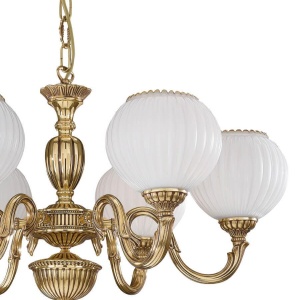 Candelabru din alama cu 6 brate design italian 9350 107871 universul-luminii.ro