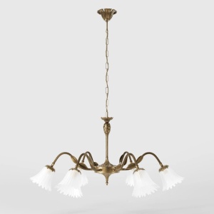 Candelabru din alama cu detalii gravate Dalida - Img 2