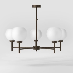 Candelabru din alama stil modern Art Deco Spheres - Img 2