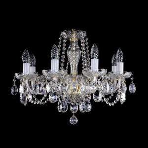 Candelabru elegant cu 8 brate Cristal Bohemia Exclusive ELSA VIII. CE