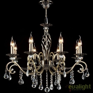 Candelabru elegant design clasic cu 8 brate Grace bronz MYRC247-PL-08-R 45491 universul-luminii.ro