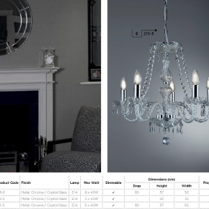 Candelabru elegant design clasic Hale 5L 215-5 SRT - Img 4