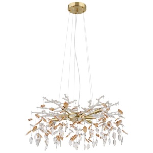 Candelabru elegant design modern Danna auriu mat/ chihlimbar - Img 6