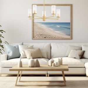 Candelabru elegant realizat din alama Hampton 5L 145131 universul-luminii.ro