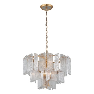 Candelabru LUX design deosebit PIEMONTE lucrat manual, cu 8 surse de lumina - Img 2