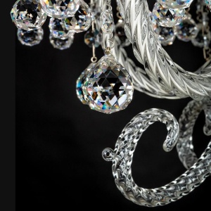 Candelabru LUX design modern, Cristal Bohemia Exclusive FLORA 01-CH 96311 universul-luminii.ro