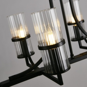 Candelabru modern design elegant Belle negru/clar - Img 2