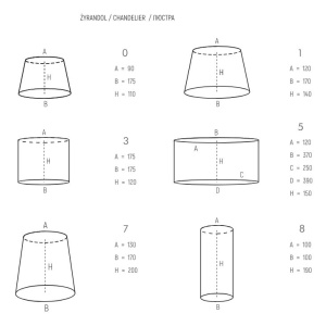 Candelabru realizat manual din alama BIBIONE 248091 universul-luminii.ro