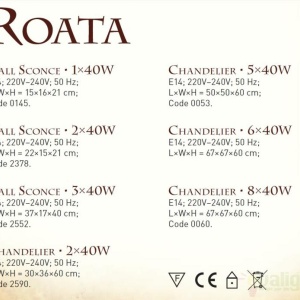 Candelabru rustic fabricat manual din lemn diam.30cm, 5 brate Roata WOOD-RO-SP5D30 54871 universul-luminii.ro