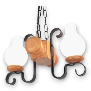 Candelabru rustic fabricat manual din lemn Rustic WOOD-RU-SP2 - Img 14