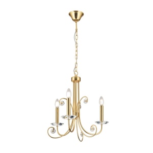 Candelabru stil clasic cu cristal K9 ARIANE 3L auriu 234911 universul-luminii.ro
