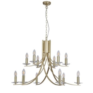 Candelabru stil elegant metal alama Ascona 12L 624871 universul-luminii.ro