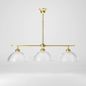 Candelabru stil neoclasic din alama si sticla Elide - Img 4