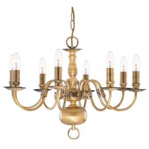 Candelabru traditional stil clasic Flemish alama 8L 1019-8AB SRT