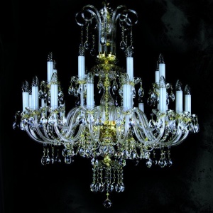 Candelabru XXL cu 24 brate Cristal Bohemia Exclusive ROMA XXIV. 176761 universul-luminii.ro