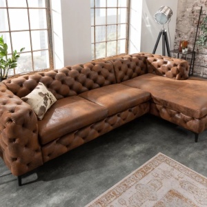 Coltar design Chesterfield, Microfibra, Maro Antic, MODERN BAROCK - Img 10