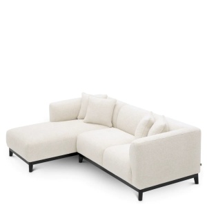Coltar LUX design LUX cu sezlong stanga Corso Lounge, Lyssa off-white - Img 6