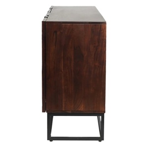Comoda cu model 3D, Lemn Salcam, Maro, DUNE 175cm - Img 5