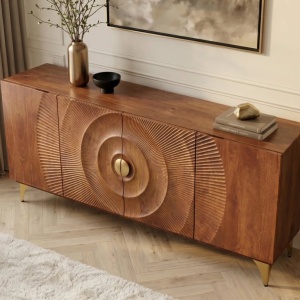 Comoda design vintage Golden Sunset 180cm maro - Img 7