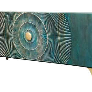 Comoda design vintage Golden Sunset 180cm turcoaz - Img 3