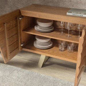 Comoda din furnir de nuc Walnut 118cm - Img 7