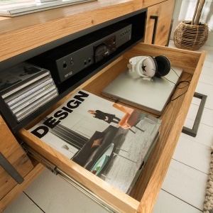 Comoda TV design industrial Thor 200cm, stejar salbatic - Img 3