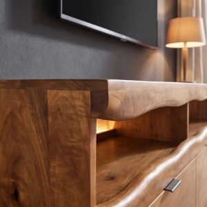 Comoda TV din lemn de mango cu iluminare LED GRAND 180cm - Img 11