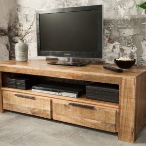 Comoda TV industrial style Iron Craft mango natur, 130cm - Img 5
