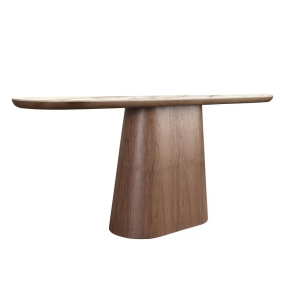Consola cu blat din marmura portelanata Walnut 180x45cm - Img 2
