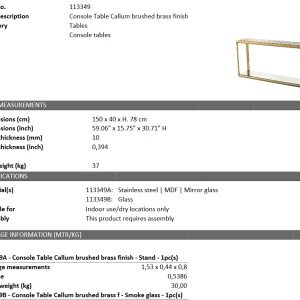 Consola design LUX Callum 113349 HZ - Img 2