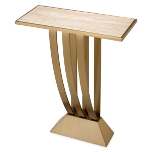 Consola eleganta cu blat din travertin Beau Deco - Img 2
