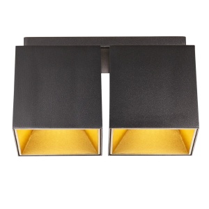 Corp aplicat cu 2 spoturi design modern ETHAN negru