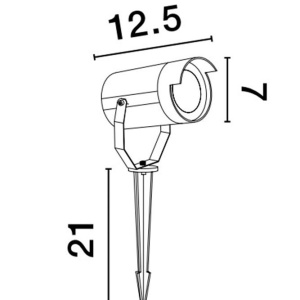 Corp de iluminat LED exterior cu tarus IP54 Kimiko 55331 universul-luminii.ro
