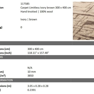 Covor design LUX tesut manual Limitless 300x400cm - Img 5