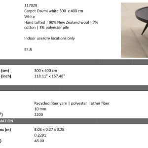 Covor design LUX tesut manual Osumi 300x400cm - Img 4