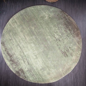Covor rotund din bumbac Modern Art 150cm, verde bej - Img 5
