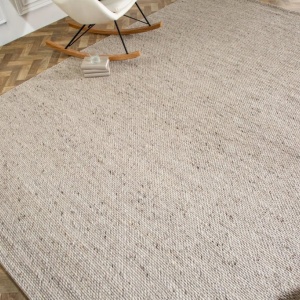 Covor WOOL XXL 350x240cm gri argintiu din lana - Img 6
