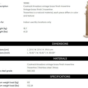 Cuier haine design LUX Amadora - Img 10