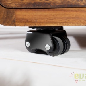 Dulap cu sertare si role, colturi rotunjite din lemn de trandafir Goa 60cm A-35896 VC - Img 4