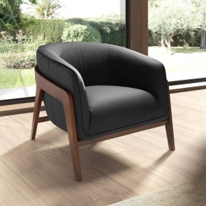 Fotoliu cu design modern piele naturala Black