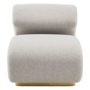 Fotoliu design elegant LUX Sansome, Reve grey - Img 5