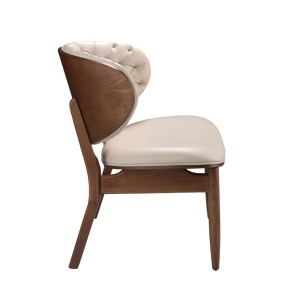 Fotoliu elegant design italian Sand-Walnut - Img 2