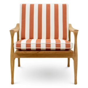 Fotoliu elegant pentru exterior design LUX Manzo natur / florent orange - Img 3